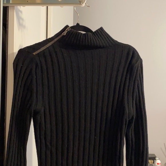 Moschino Black Zip Neck Dress - Picture 2 of 4